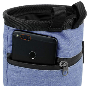 Denim Chalk Bag with Zippered Pocket