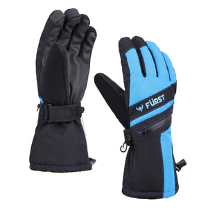 Men's Storm Touchscreen Winter Gloves and Scarf Set (Blue)